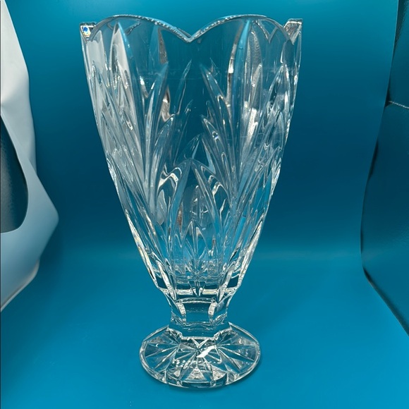 Waterford Other - Marquis by Waterford Crystal Canterbury Footed Vase Scalloped Edge Poland 8”